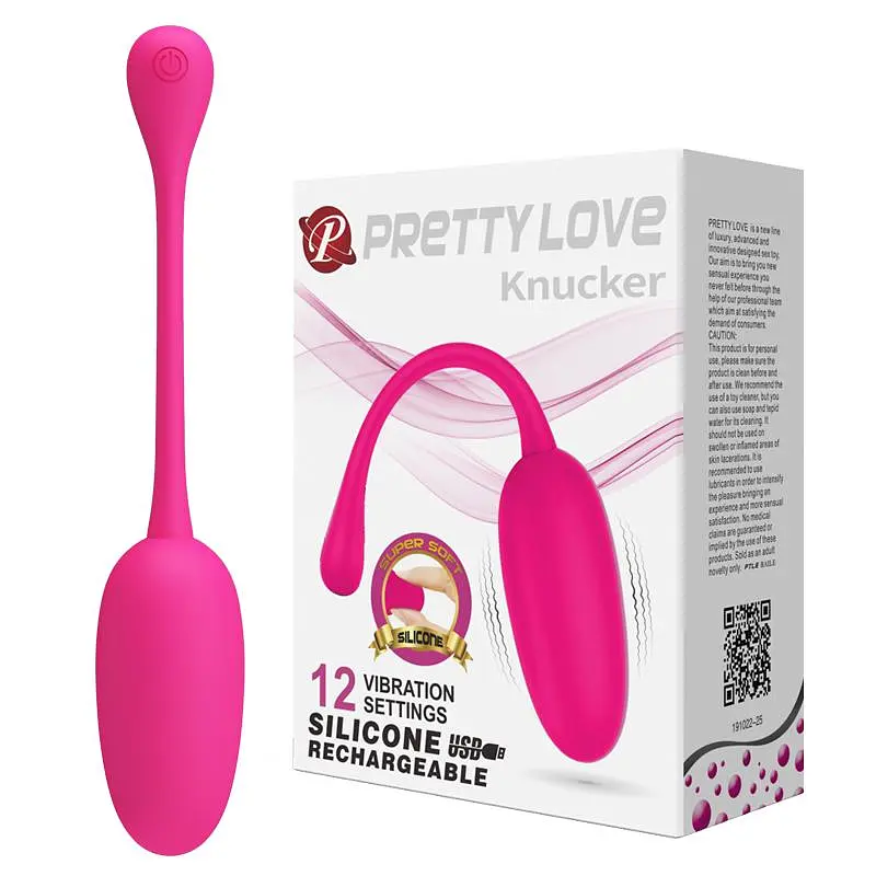 Віброяйце Pretty Love Knucker 18.6 см рожевий - фото 8
