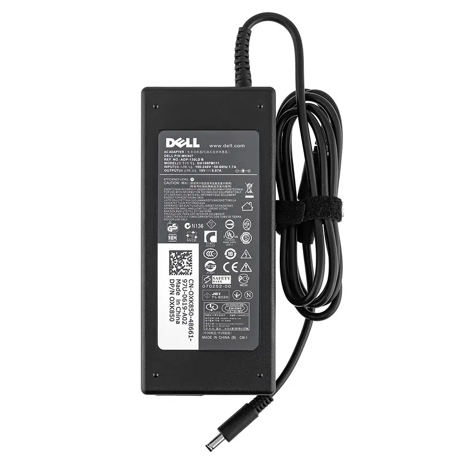 Блок живлення для ноутбука Dell 19.5V, 6.67A, 130W, 4.5x3.0-PIN, Black (без кабеля) - фото 3