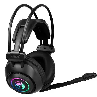Навушники Marvo (HG9056) 7 colors-LED 7.1 Black (HG9056) - фото 4