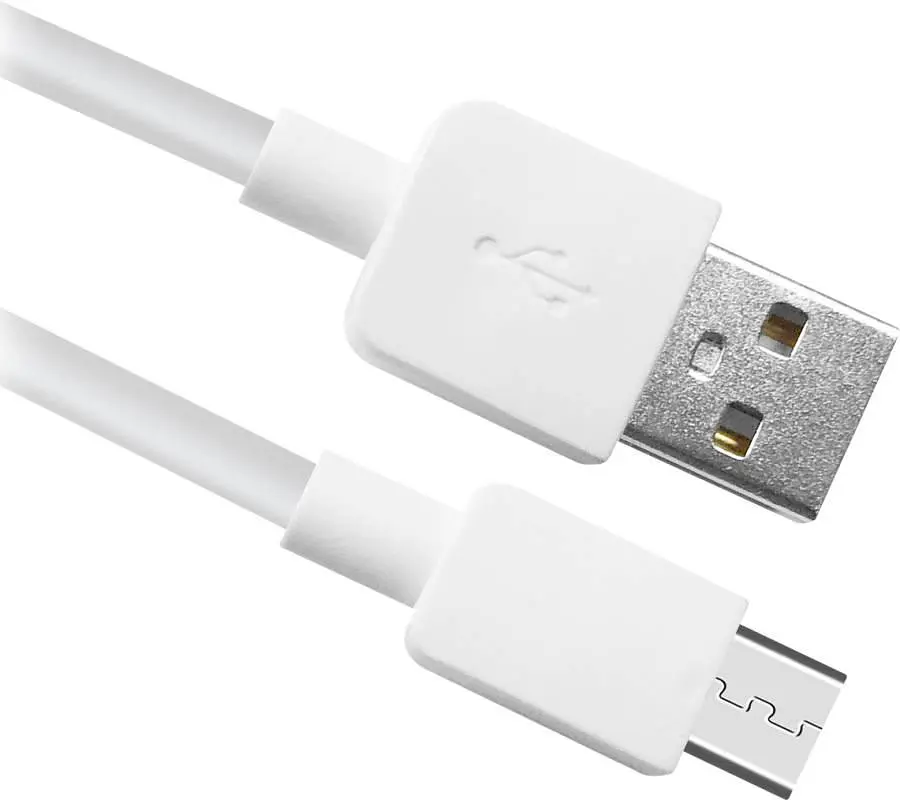 Кабель USB 2.0 AM-micro BM, 1.0 м, белый, USB08-01M Defender - фото 2