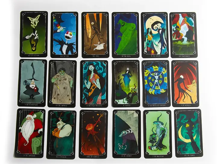 Карты Таро Tarot Deck Кошмар перед Рождеством The Nightmare Before Christmas 78 штук в комплекте 10 см - фото 3