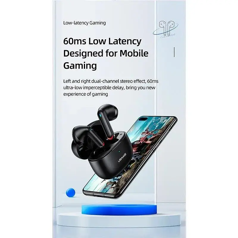 Наушники Bluetooth Usams TWS NX10 беспроводные 35 / 320mAh 5h розовые - фото 7