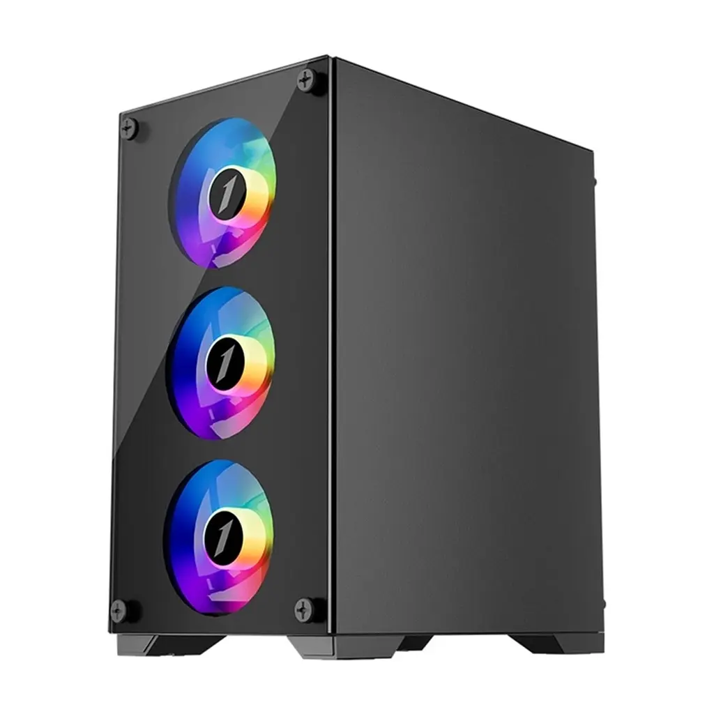 Корпус для ПК 1stPlayer X2-M-BK-4F1 - фото 4