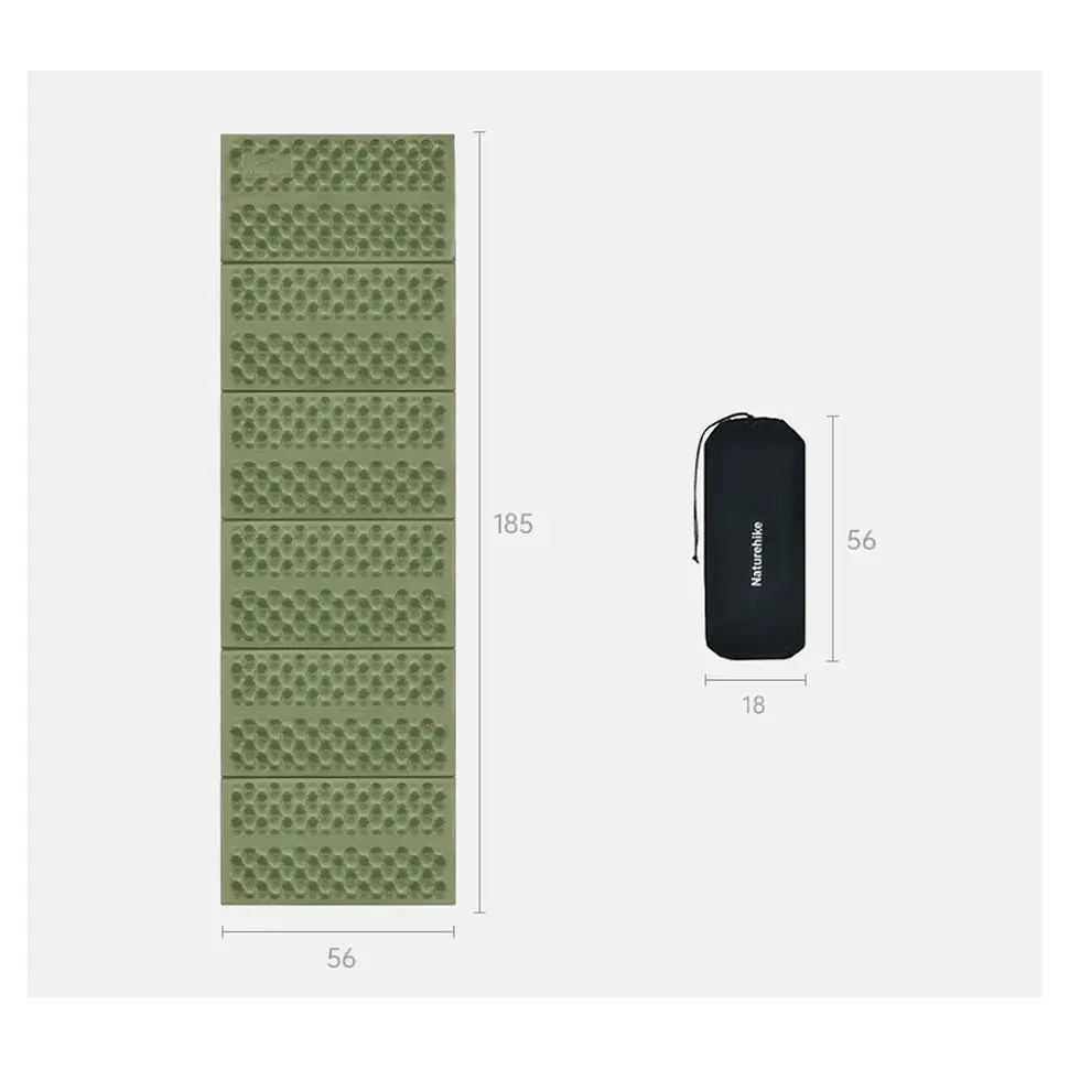 Туристичний килимок Naturehike IXPE CNK2550WS030, алюмінієва плівка, 18 мм, медово-золотий (6977465868190) - фото 4