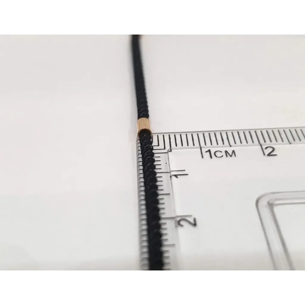 Ювелирный шелковый шнурок Tango с золотыми вставками. 950085 45 - фото 3