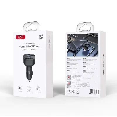 FM модулятор XO BCC18 USB-A OTG/USB-C чорний (BCC18.black) - фото 8
