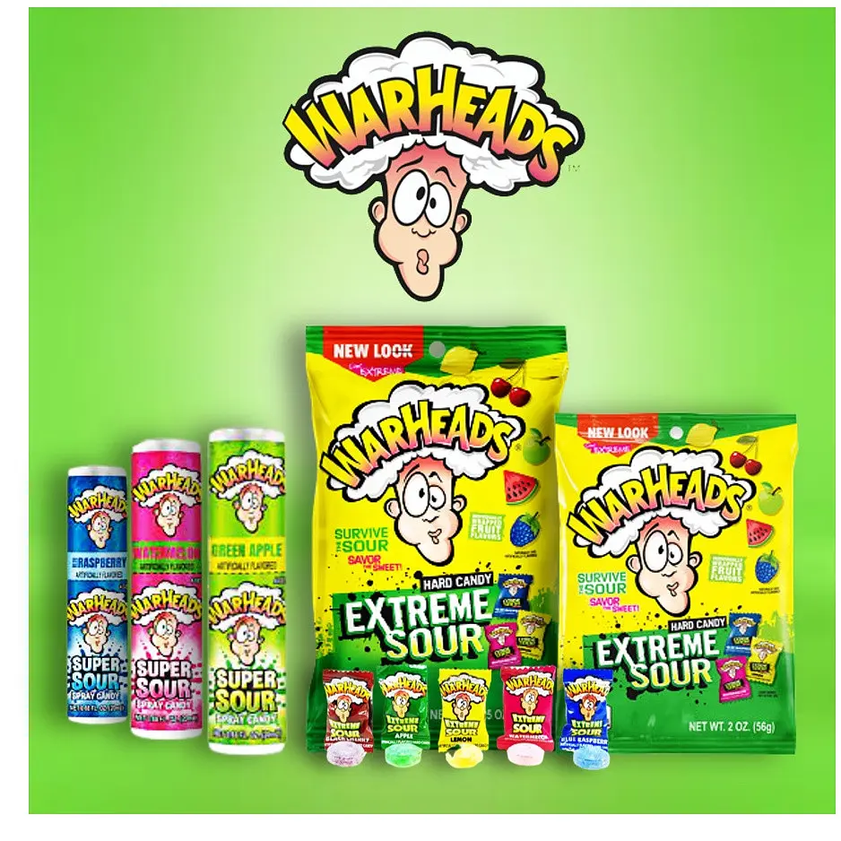 Льодяники Warheads Extreme Sour Hard Candy Peg Bag 56г - фото 8