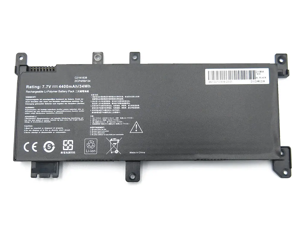 Акумулятор для Asus C21N1638 VivoBook A480U, X442UA, X442UR, X442UQ, X442UN, F442U, F442UR (7.7V 4400 mAh 34Wh) - фото 2