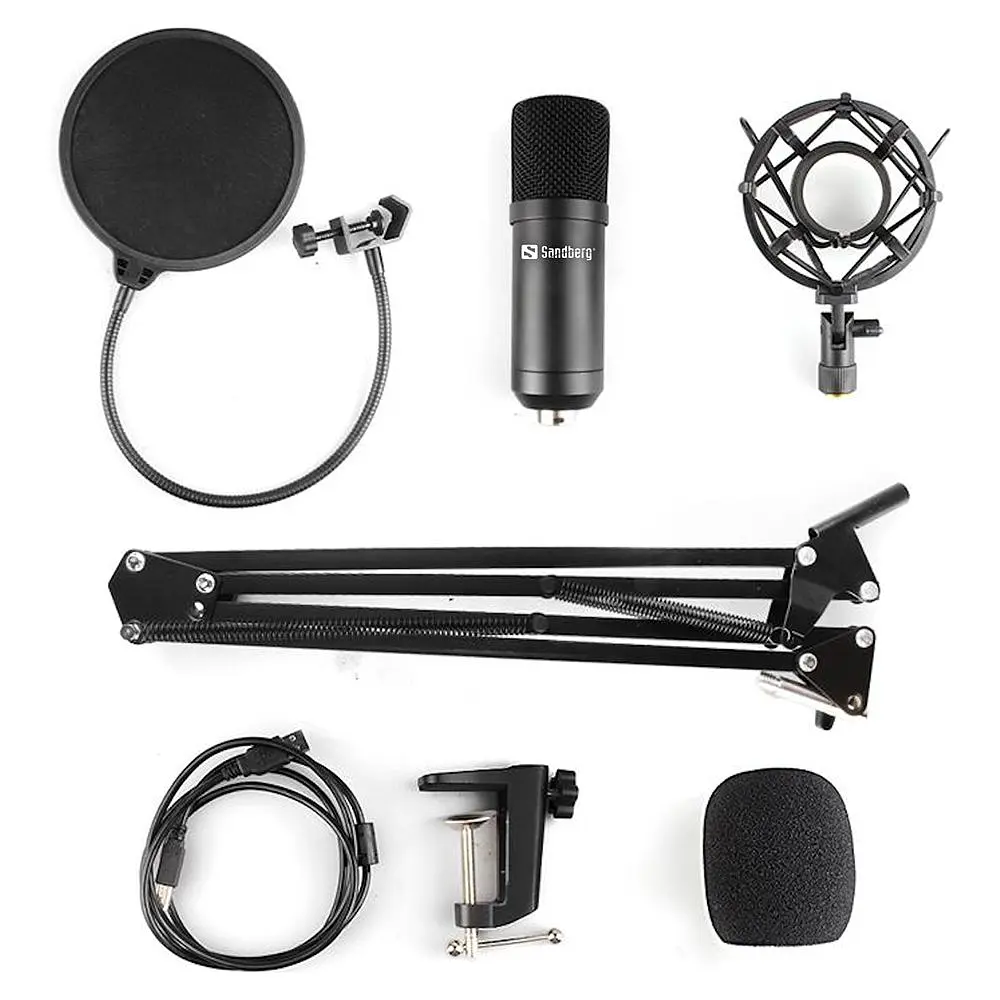 Ігровий стрім мікрофон Sandberg Streamer Kit USB кабель 2,5м. (126-07) - фото 2