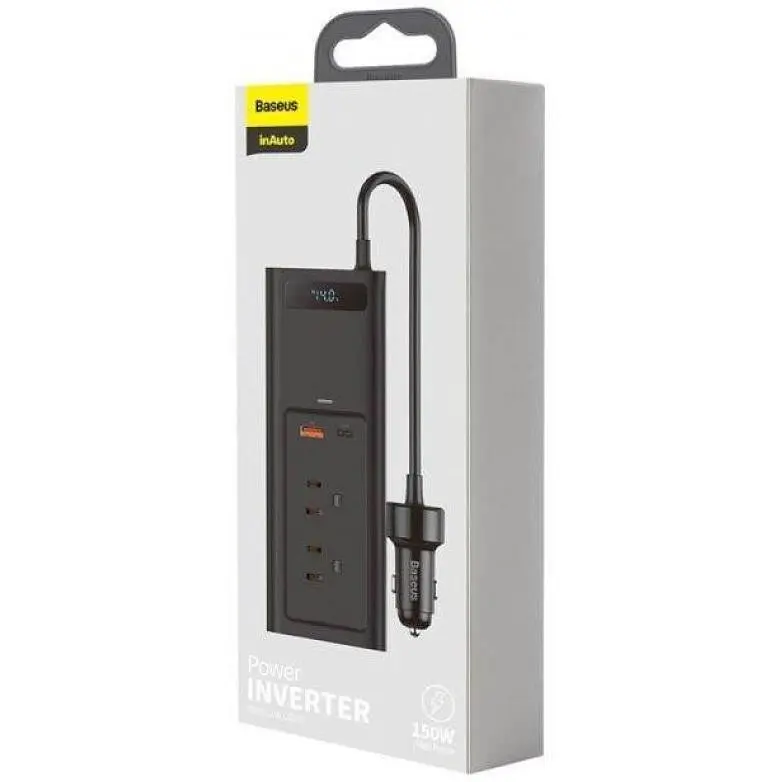 Преобразователь DC-AC Baseus In-Car Inverter 150W Black (CRNBQ-A01) - фото 4