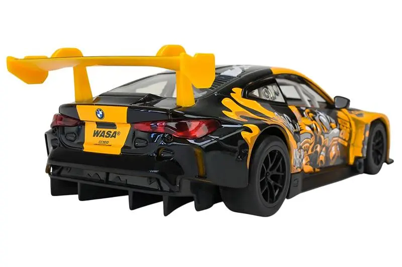 Іграшкова машинка гоночна BMW M4 GT3 1:24 Автопром світлозвукові ефекти металева 68296A(Y), кор. 26.5x13.5x1см - фото 4