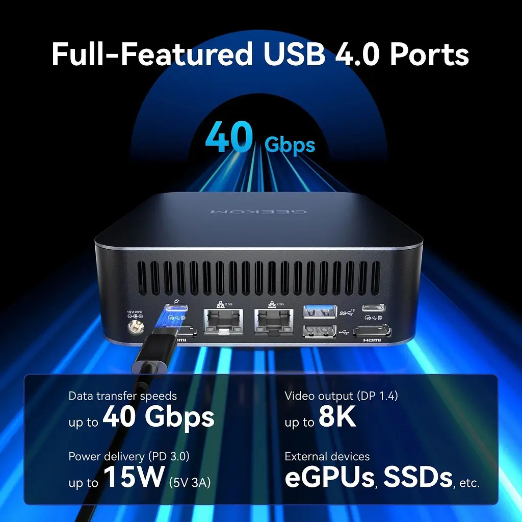 Неттоп Geekom GT1 Mega 16/1TB (GMGT1Mega-U9-185H-161-EU) [157866] - фото 5