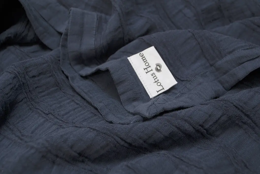 Покрывало-pike Lotus Home - Cardiff lacivert синий 240x260 - фото 5