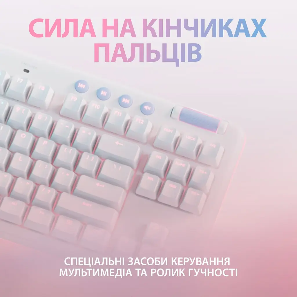 Клавіатура Logitech G713 Aurora Gaming GX Brown Off-White [920-010422] [78342] - фото 5