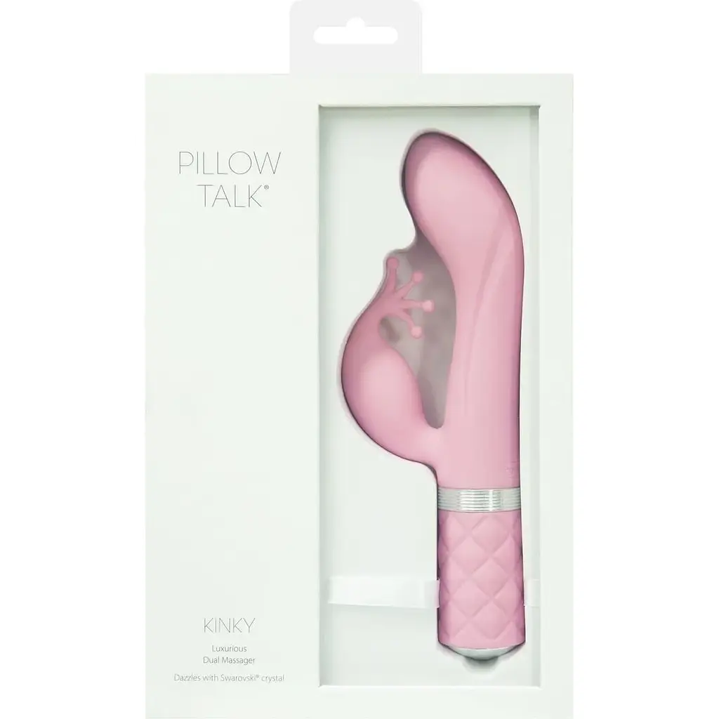 Роскошный вибратор-кролик Pillow Talk Kinky с кристаллом Сваровски - фото 10