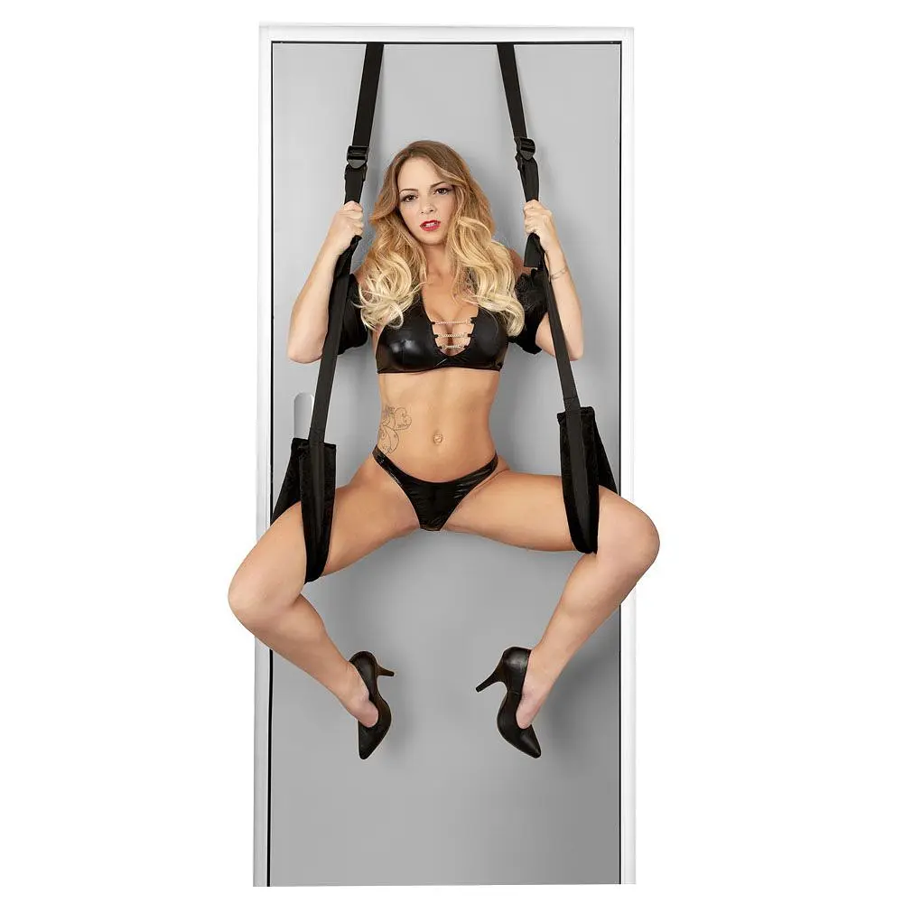 Секс-гойдалки на двері Fetish Tentation Door Straps (чорний) - фото 3