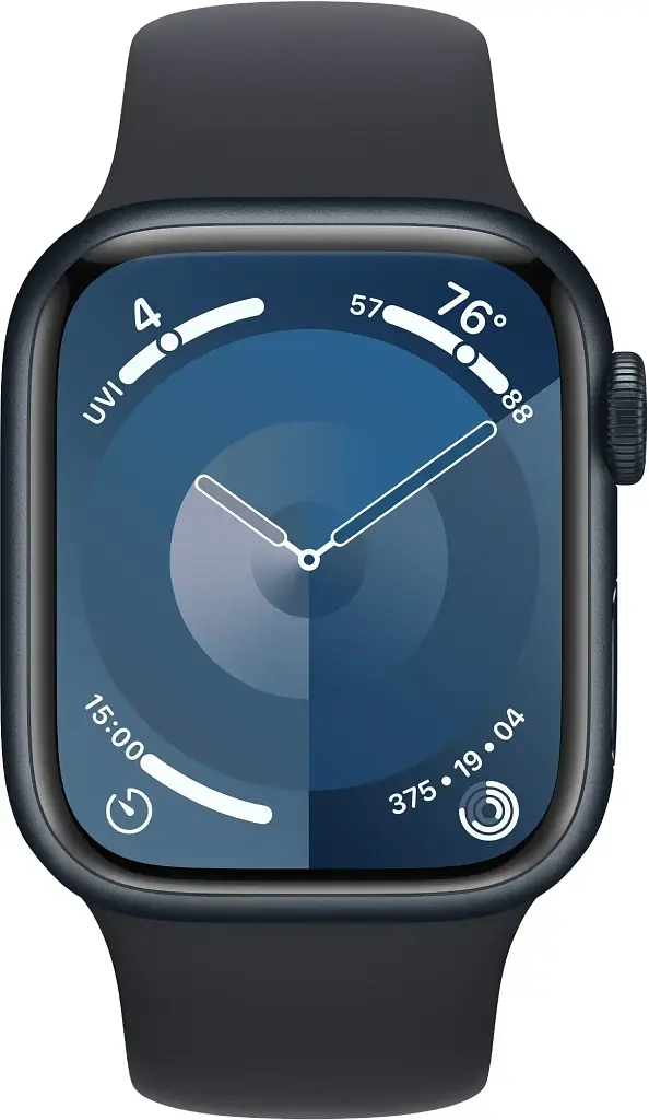 Смарт-часы Apple Watch Series 9 GPS 41mm Midnight Aluminium Case with Midnight Sport Band - M/L (MR8X3QC/A) - фото 2