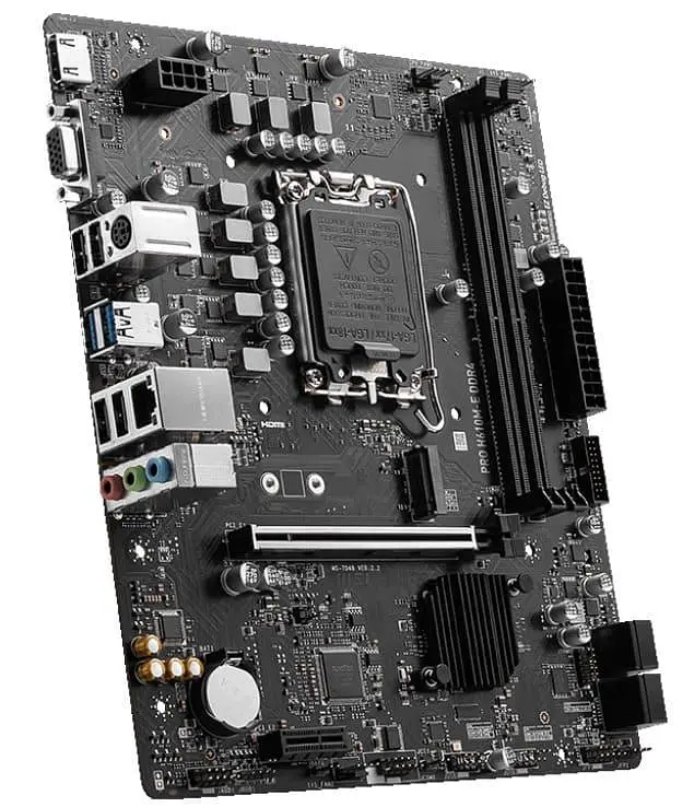 Материнська плата MSI PRO H610M-E DDR4 (PRO H610M-E DDR4) (Socket 1700, Intel H610, Micro-ATX) - фото 3