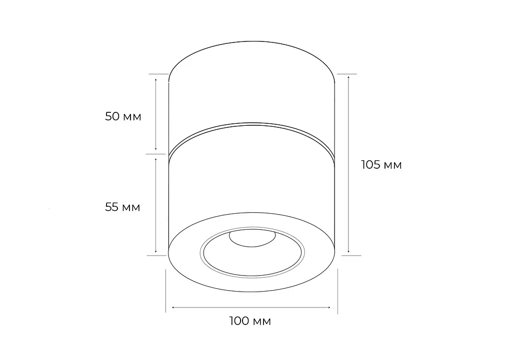Точковий світильник MJ-Light 3017 12W BK 4000K - фото 3