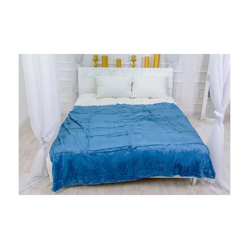Плед MirSon 1002 Damask Blue 150x200 (2200003051070)