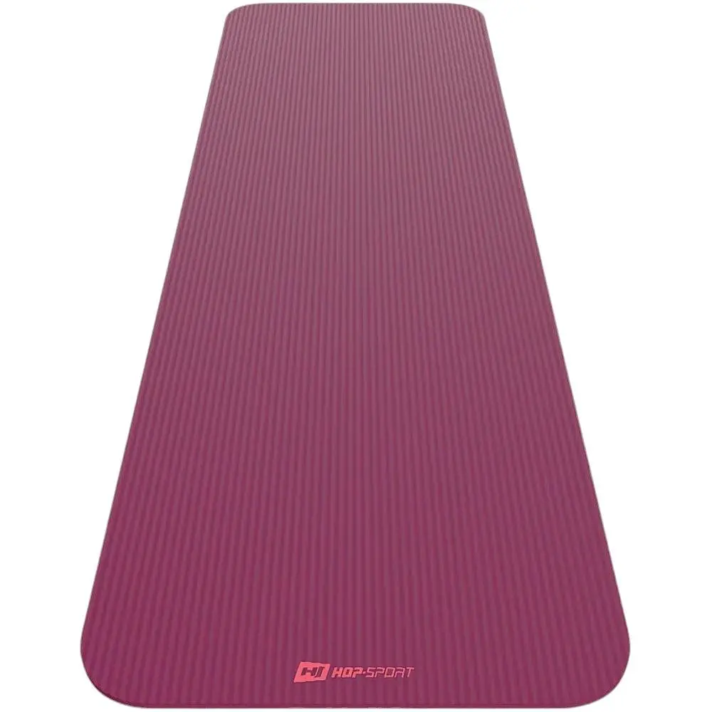 Килимок для йоги Hop-Sport HS-NB010GM NBR 1 см ягідний - фото 2