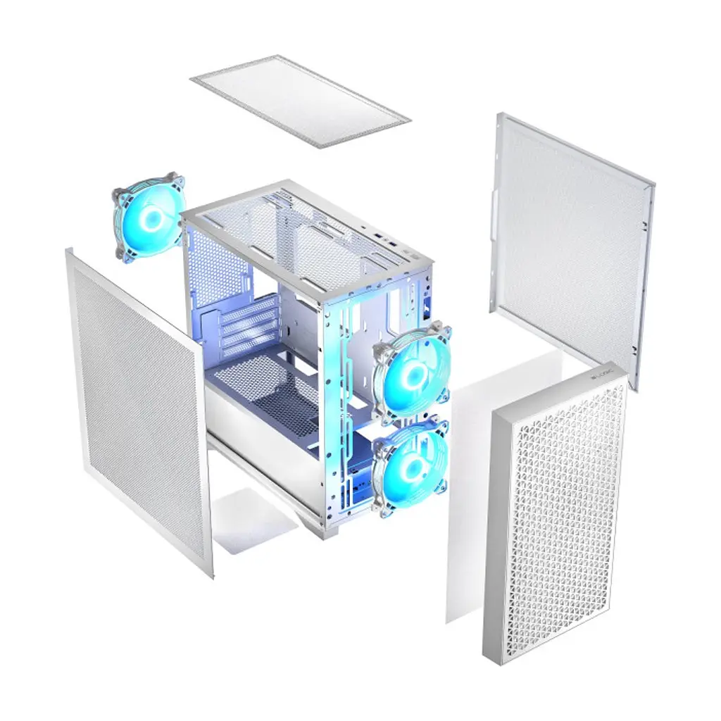 Корпус для ПК Logic concept DART PRO MINI ARGB WHITE (AM-DART-PRO-ARGB-20) - фото 5