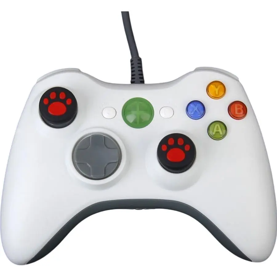 Накладки на стіки Thumb Grips 2-pack для PS4-PS5-Xbox FootPrint Red [47552] - фото 2