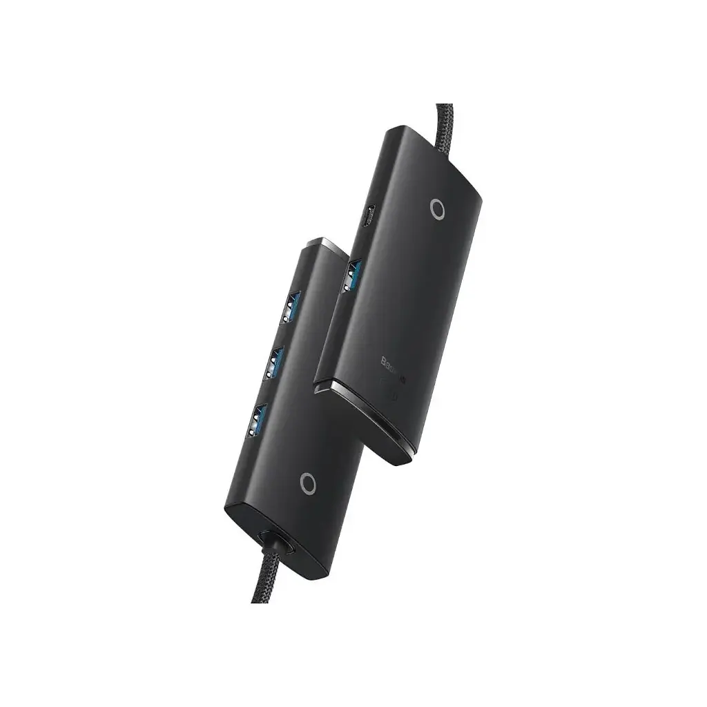 Концентратор Baseus USB-C to 4xUSB 3.0 0.25m black (WKQX030301) - фото 3