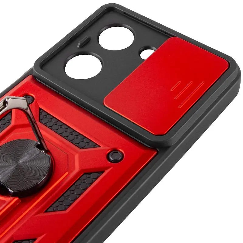 Чохол Ummi Camshield Serge Ring для Xiaomi Redmi A5 / Poco C71 Червоний / Red - фото 6