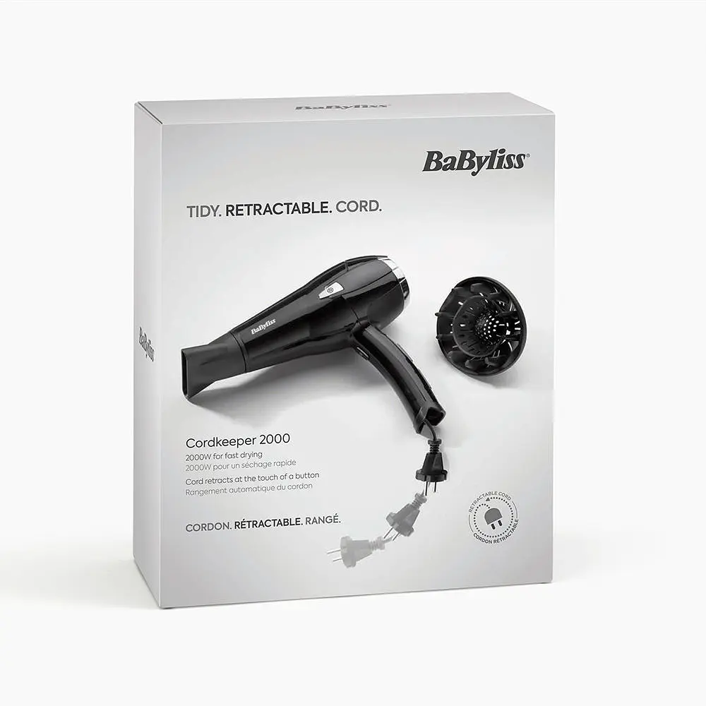 Фен Babyliss CordKeeper D374DE чорний - фото 7