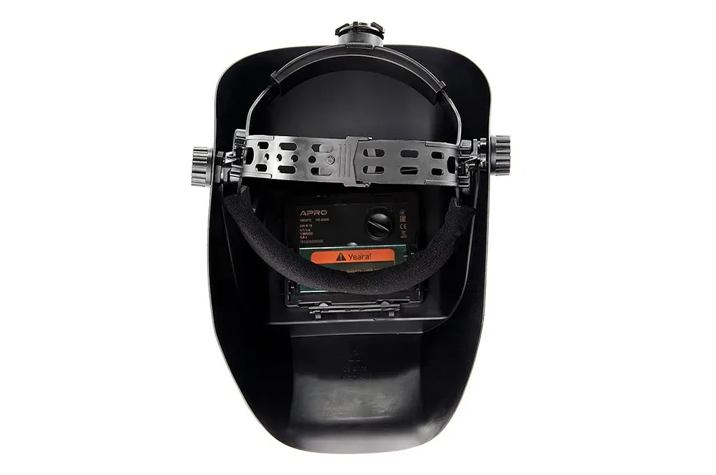 Маска зварювальна хамелеон автоматична Apro 90 x 35мм x 0.6c MZI-2000 - фото 6