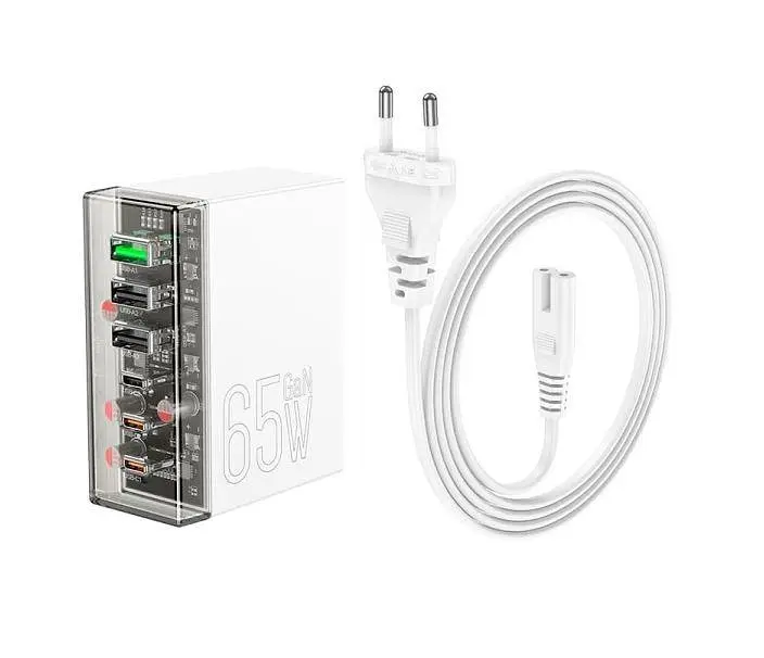 Зарядное устройство для 6 выходов Hoco N36 Fuerza six-port charger 65W - фото 2