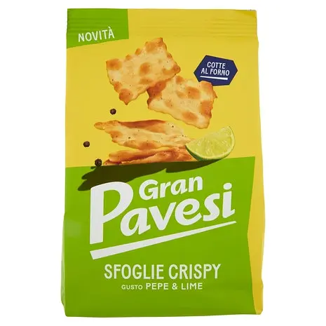 Снек Gran Pavesi Sfoglie Crispy Gusto Pepe & Lime 150 г