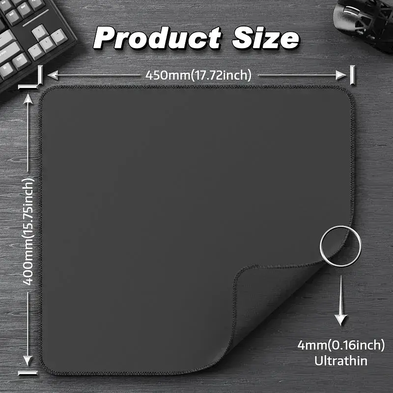 Игровой коврик Attack Shark CM02 / 40*45 см / Black - фото 2