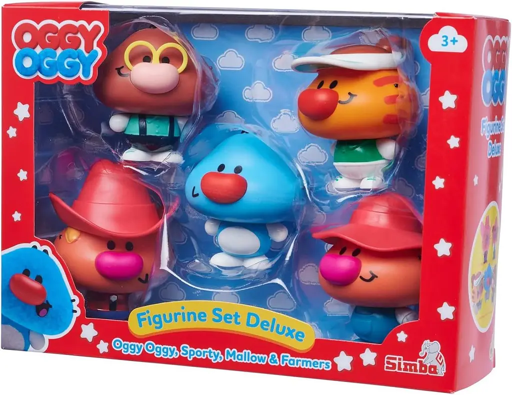 Ігровий набір фігурок Оггі Оггі Simba Oggy Oggy Deluxe 5 героїв мультфільму рухомі фігурки 7 см від 3 років (SKU-240) - фото 4