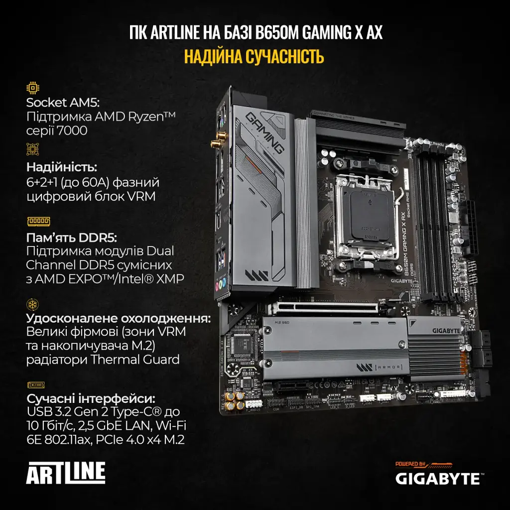 Комп'ютер Artline Gaming TANKWHITE (TANKWHITEv71) - фото 3