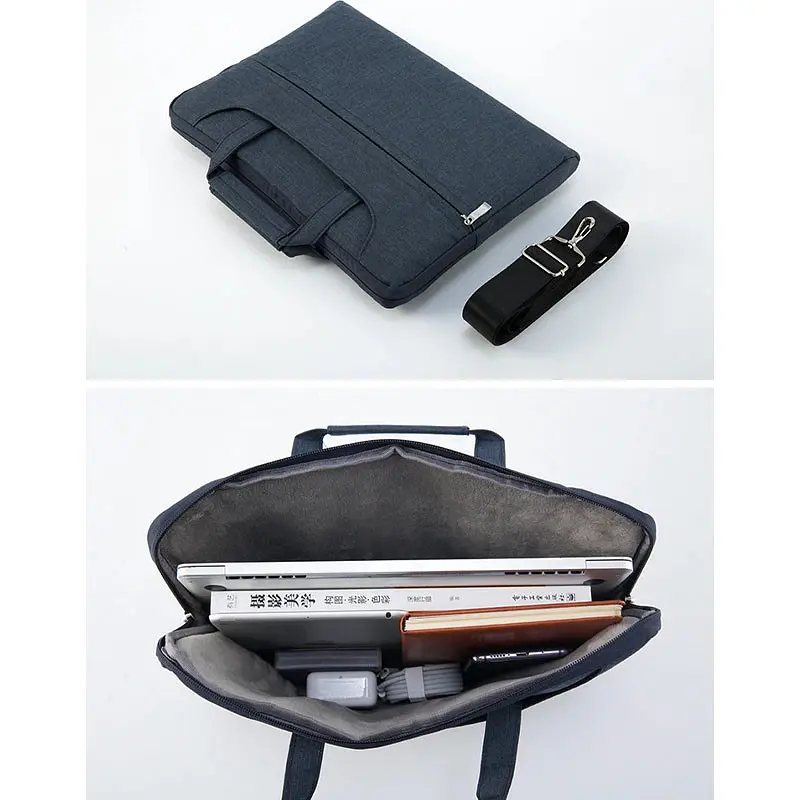 Сумка для ноутбуку Denim with Straps 13/14.2'' Navy Blue - фото 4