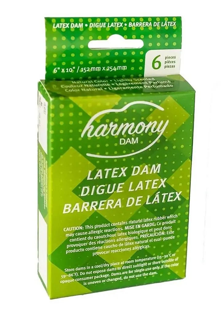 Серветка для орального сексу Harmony з латексу, 6 шт.