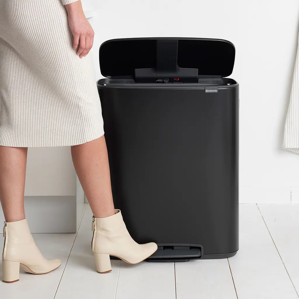 Бак для сміття Brabantia Bo Pedal чорний матовий 60 л (211362) - фото 6