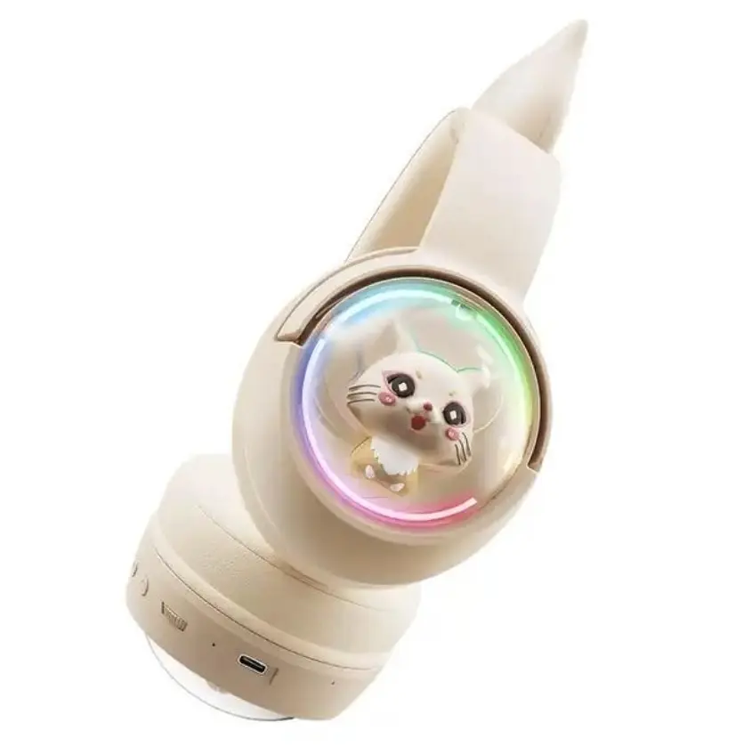 Навушники Bluetooth Onikuma B5 Off-White - фото 4