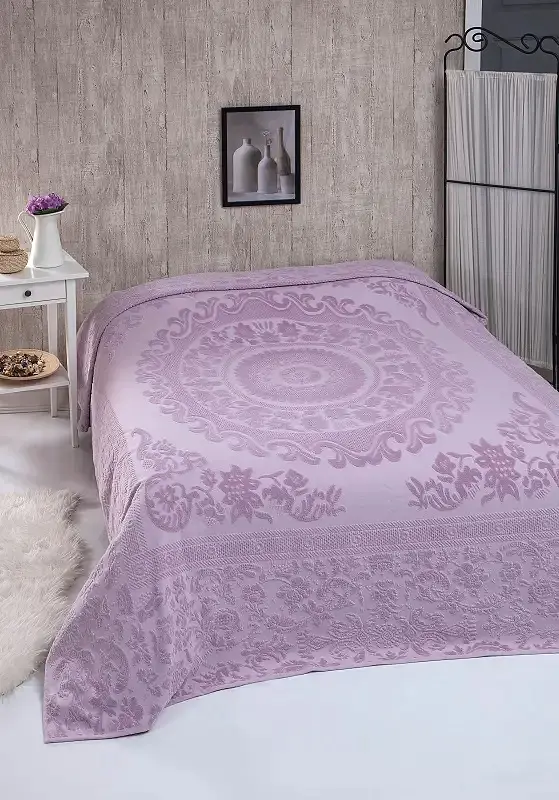 Велюрове покривало Odesa Lilac 200×220 см Belizza pbe0052231