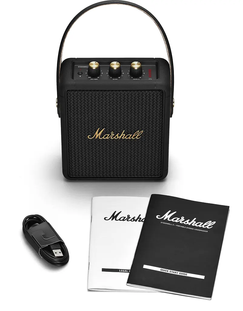 Портативная акустика Marshall Portable Speaker Stockwell II Black and Brass (1005544) [70306] - фото 6