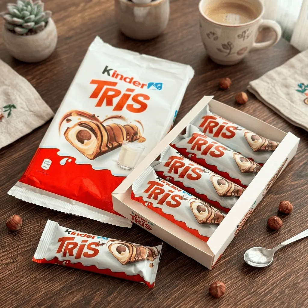 Вафельні батончики Kinder Tris 5 шт, 100 г - фото 3