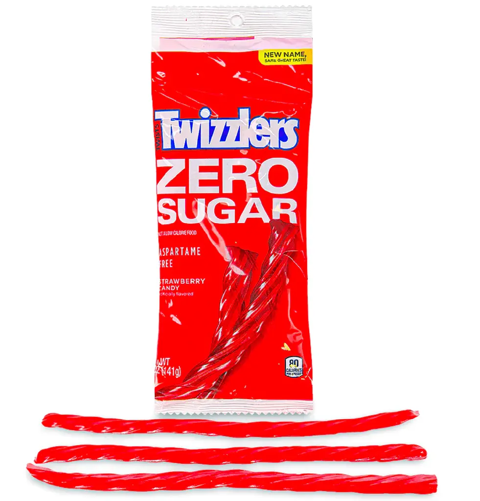 Жувальні цукерки Twizzlers Zero Sugar Strawberry Twists 141г - фото 2
