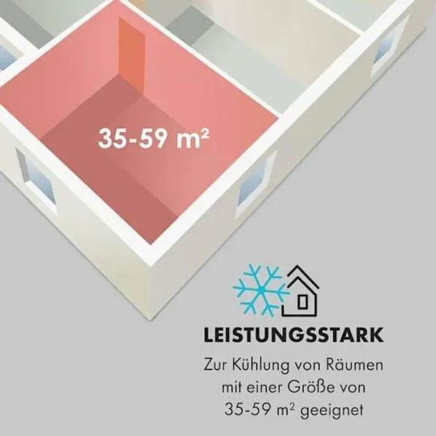 Кондиционер мобильный Klarstein Metrobreeze New York Smart 12000 BTU/3,5 кВт (10035802) - фото 4