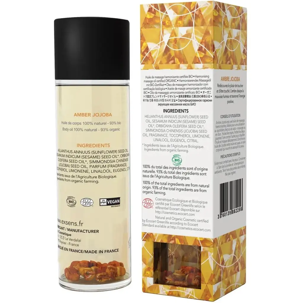 Масажна олія Exsens Amber Jojoba 100 мл - фото 2