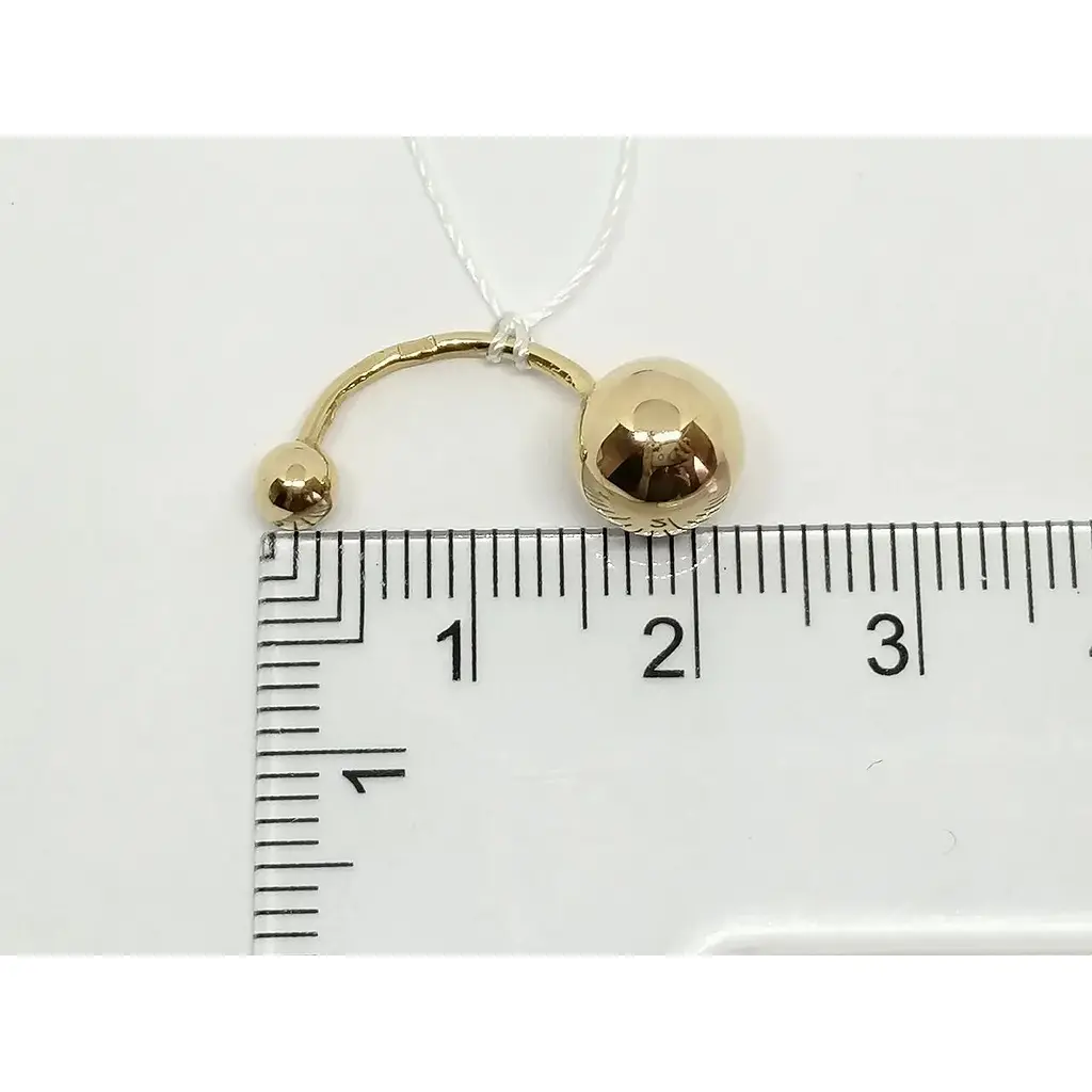 Золота сережка-пірсинг Імперія золота. ПС053И - фото 3