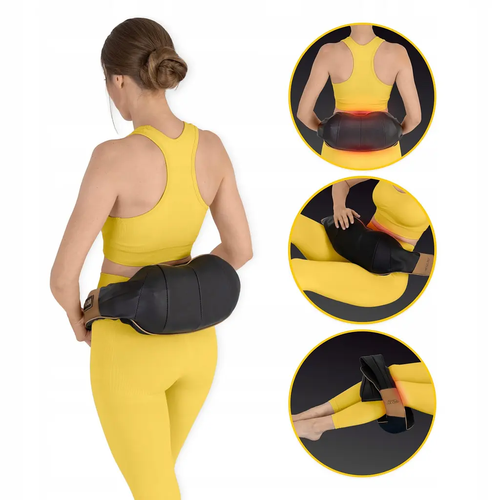 Накидка-масажер 4FIZJO Shiatsu Ultra+ для шиї та спини, акумуляторна 4FJ0566 Black/Gold (P-5907739319081) - фото 5