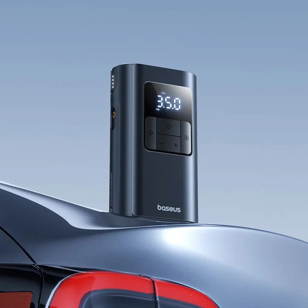 Компресор автомобільний акумуляторний насос Baseus PrimeTrip VA1 82W (C0119501) Super Mini Wireless Inflator 19-Cylinder - фото 10