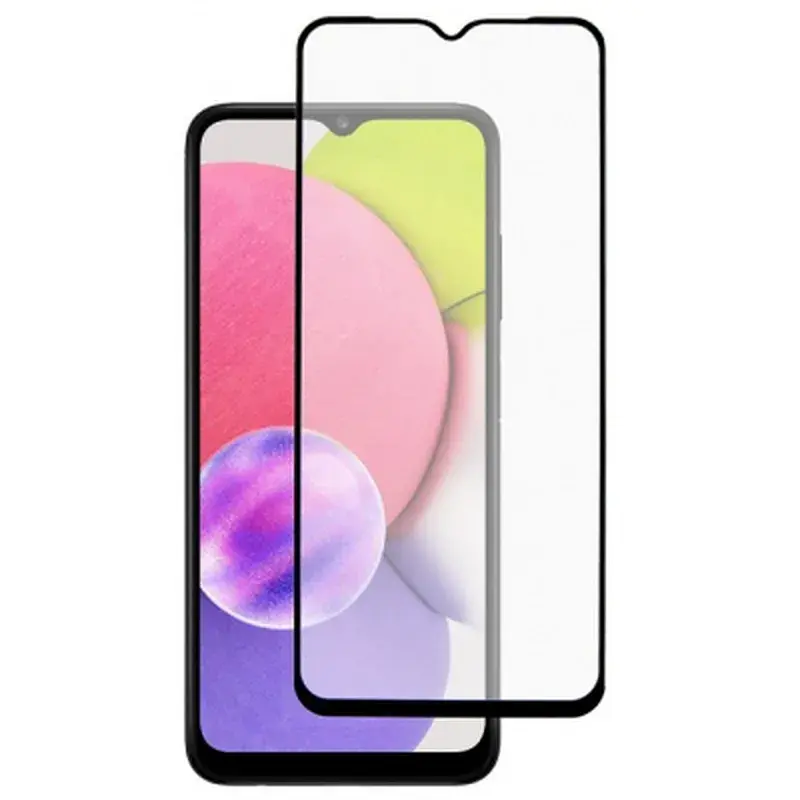 Скло захисне Dengos Full Glue Samsung Galaxy A03 (black) (TGFG-201) - фото 2